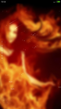 4D动态锁屏流星雨滴充电特效3D壁纸重力滚动-美女爱火怒放