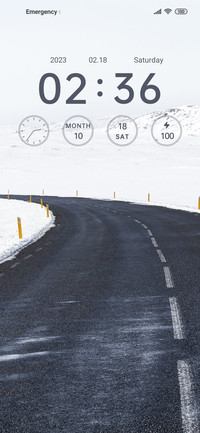 Simple Snowy Road