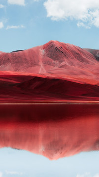 Panoramic view of the red mountains 2
