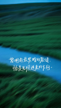 送你一句温柔的话
