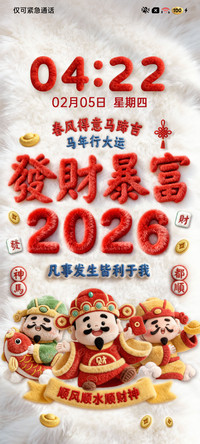 2026毛绒发财暴富