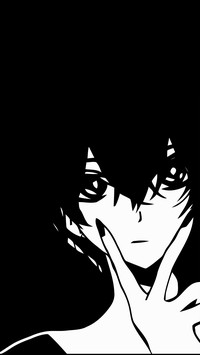 Black and white anime girls