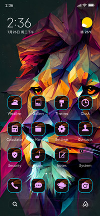 lion abstract