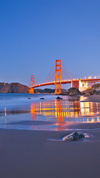 Golden Gate Bridge after Sunset, San Francisco