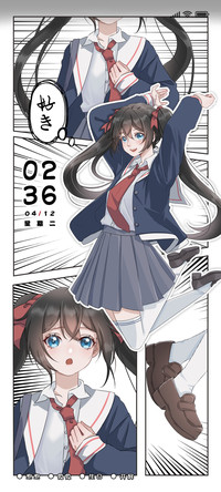漫画式可爱少女