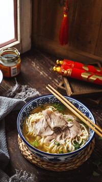 爽滑筋道的牛肉拉面