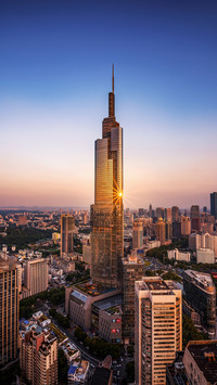 The tallest building in Nanjing Zifeng Building 6