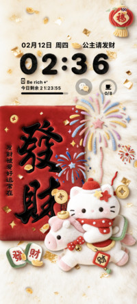 发财 毛绒动态烟花