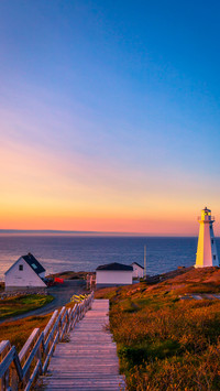 View of Cape Spear Lighthouse at Newfoundland