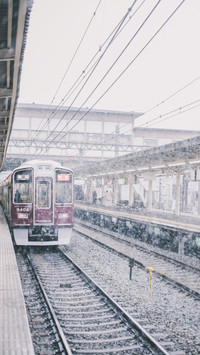 Scenes of Japanese train stations