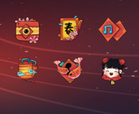新年圆月锦鲤送福