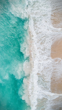 The charming scenery of the caribbean sea