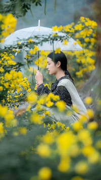 花海人像怎么拍