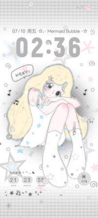 亚系古早少女 光栅