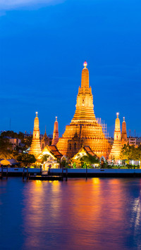 Beautiful scenery of Thai temples