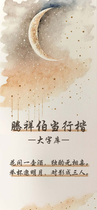 腾祥伯当行楷大字库