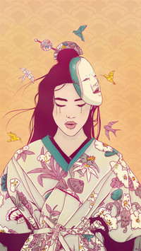 个性女生插画