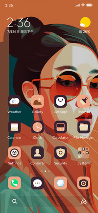 Glasses woman