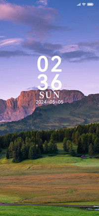 景色青山简约