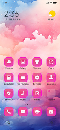 colorful clouds