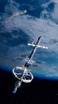 Where does the oxygen in the space station come from