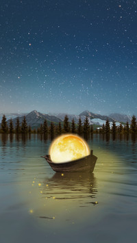 夜月诗情