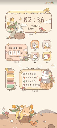 暖萌兔兔 治愈风