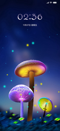 夜色蘑菇