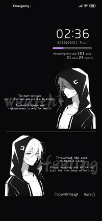 Black rainy day
