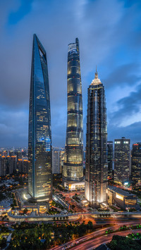 灯火城市 高楼森林