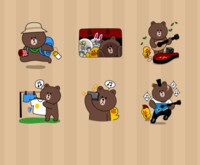 line friends 布朗熊