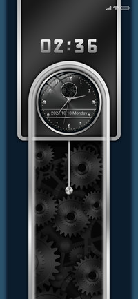 Silver clock