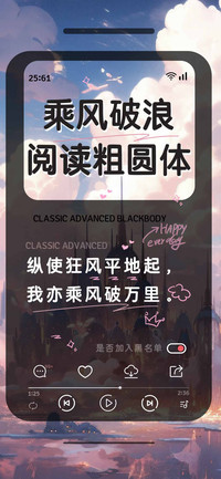 乘风破浪阅读粗圆体
