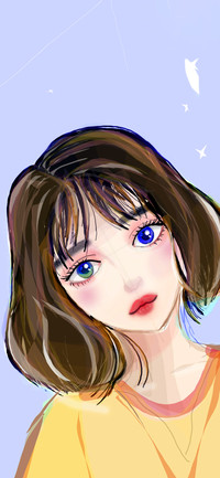 二次元元气少女-拍信图库