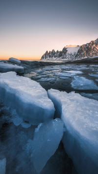 Ice surface in northern norway