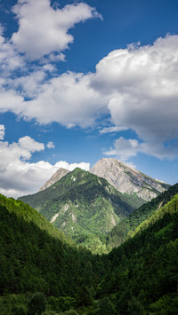 The beautiful scenery of jiuzhai