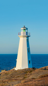 New 1955 Cape Spear Lighthouse overlooking Atlantic Ocean