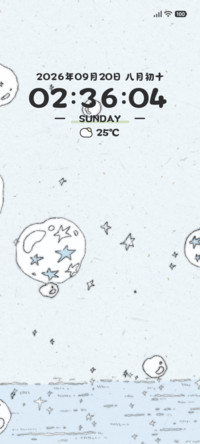 简约 星空泡泡