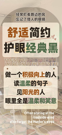 舒适简约护眼经典黑