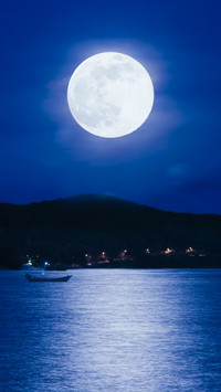 Moon over Sea