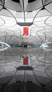 大兴机场“凤凰展翅”