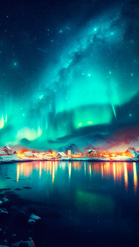 Landscape Aurora sky