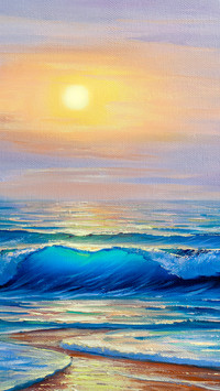 Wave Art Oil Painting