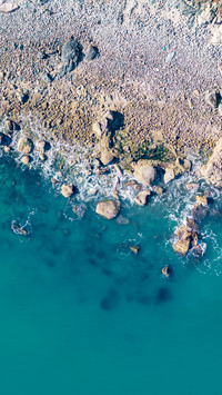 Laoshan mountain boasts blue sea and clear sky