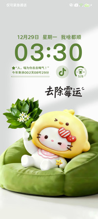 可爱立体柚子叶小猫