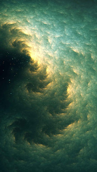 Fluorescent cloud sea