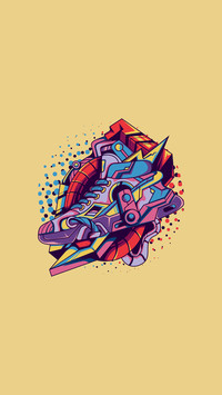 Illustration of cool sneakers
