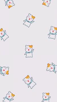小清新平铺卡通图片iphone壁纸