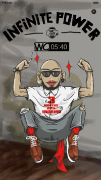 Wcking infinite power iOS锁屏、自由桌面、音乐界面 