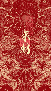 福气高能量壁纸-锐景创意